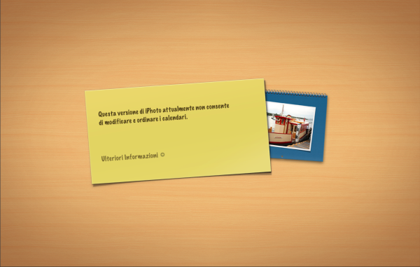 Niente Calendari in iPhoto 11
