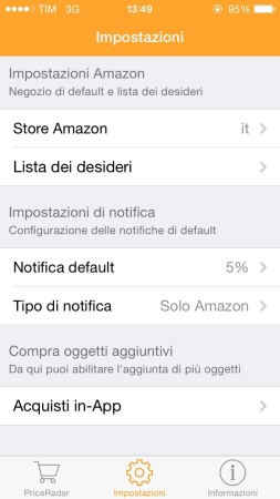 Impostazioni dell'App