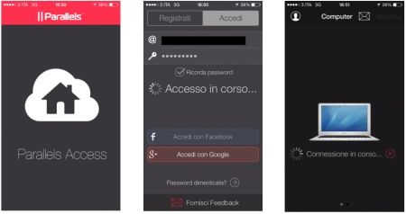 Parallels Access - accesso