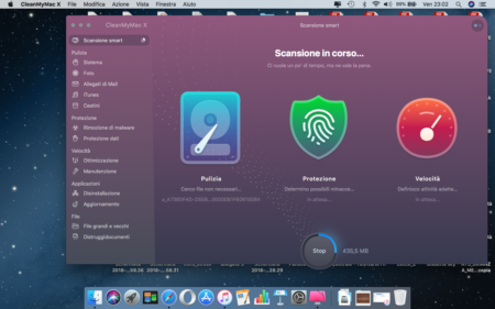 CleanMyMac X scansione nerdvana